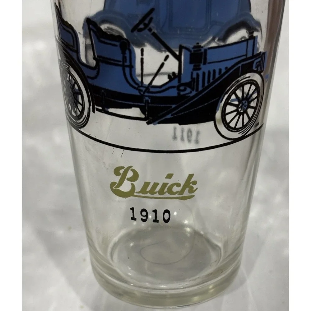 Buick Oakland Glass Tumbler 1910 1911 Hazel Atlas